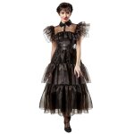 Dguisement robe de bal mercredi addams femme