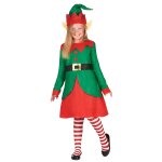 Dguisement robe elfe de nol fille
