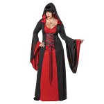 Dguisement robe malfique  capuche grande taille femme