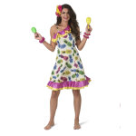 Dguisement robe  motif ananas femme