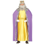 Dguisement roi mage jaune et violet adulte