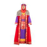 Dguisement roi mage luxe rouge balthazar adulte