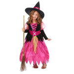 Dguisement rose sorcire fille halloween