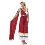 Dguisement rouge romaine femme