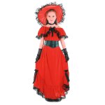 Dguisement scarlett rouge fille