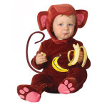 Dguisement singe effet velours bb