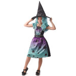 Dguisement sorcire bleu fille