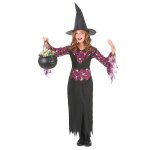 Dguisement sorcire avec chapeau fille halloween