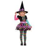 Dguisement sorcire colore fille halloween