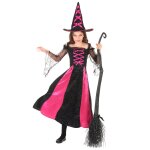 Dguisement sorcire dentel fille halloween