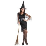 Dguisement sorcire manches en tulle femme halloween
