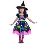 Dguisement sorcire multicolore araigne fille