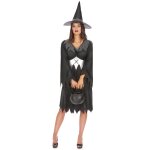 Dguisement sorcire noire avec ceinture femme