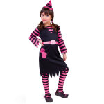 Dguisement sorcire noire et rose fille