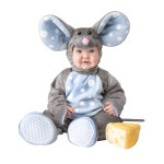 Dguisement souris grise pour bb - luxe
