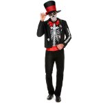 Dguisement squelette motifs dia de los muertos homme