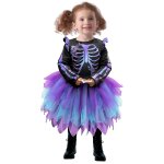 Dguisement squelette tutu brillant violet fille