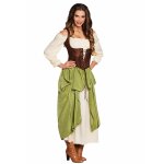 Dguisement tavernire verte femme