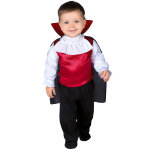 Dguisement vampire rouge et noir bb