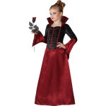 Dguisement vampire rouge et noir fille halloween