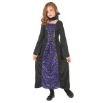 Dguisement vampire violet et noir fille