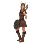 Dguisement viking sexy marron femme