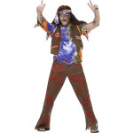 Dguisement zombie hippie homme halloween