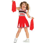 Dguisement zombie pompom girl fille halloween