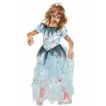 Dguisement zombie princesse bleue fille halloween