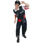Dguisement zombie sanglant policier homme