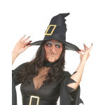 Demi masque latex nez et menton sorci�re adulte