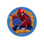 Disque en azyme spiderman bleu 20 cm