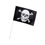 Drapeau de pirate sur pic 30 x 45 cm