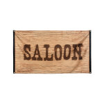 Drapeau saloon western wild west 90 x 150 cm