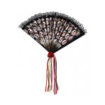 Eventail dia de los muertos 42 cm adulte