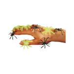 Fausses araign�es noires et phosphorescentes halloween