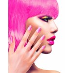 Faux ongles adhsifs roses adulte