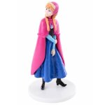 Figurine en plastique la reine des neiges anna 8 cm