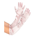 Gants longs roses enfant