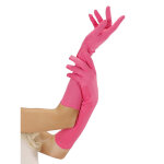 Gants longs roses fluo