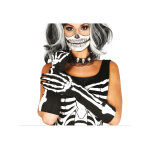 Gants squelette femme