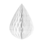 Goutte en papier alv�ol� blanche 12, 5 cm