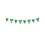 Guirlande de fanions en carton feuilles tropicales 15 cm x 1, 3 m