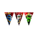 Guirlande fanions en papier fsc lego ninjago 2, 3 m