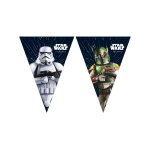 Guirlande fanions en papier star wars galaxy 2, 3 m