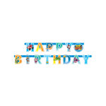 Guirlande lettres en papier happy birthday top wing 218 x 12 cm