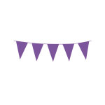 Guirlande � mini fanions violets 3 m