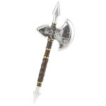 Hache pointes viking en plastique 60 cm