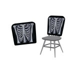 Housse de chaises squelette 38 x 48 cm halloween
