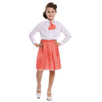 Jupe avec cravate pin - up rouge fille
